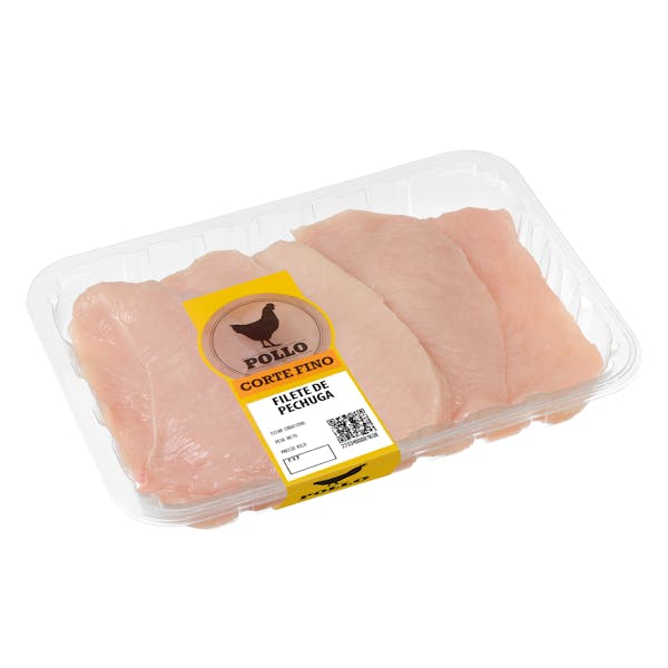 Filetes pechuga de pollo corte fino
