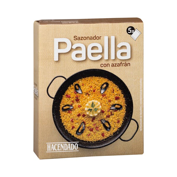 Sazonador para paella con azafrán Hacendado