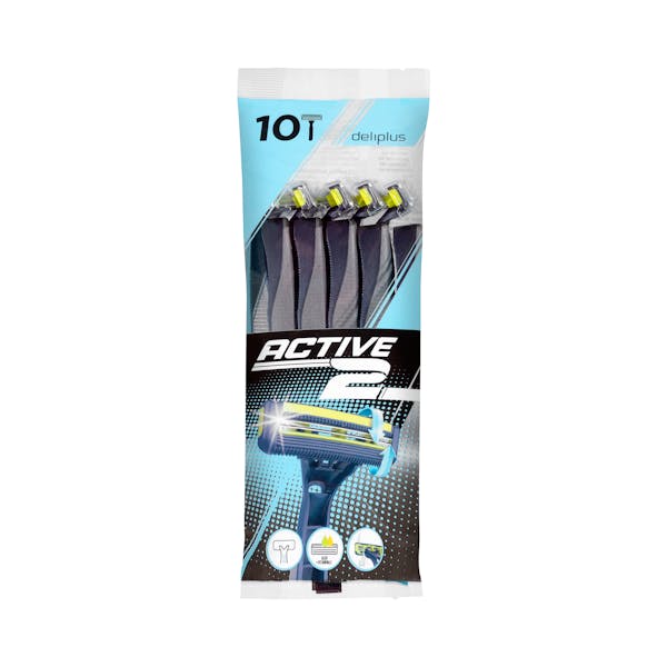 Maquinillas de afeitar desechables Deliplus Active 2 hojas