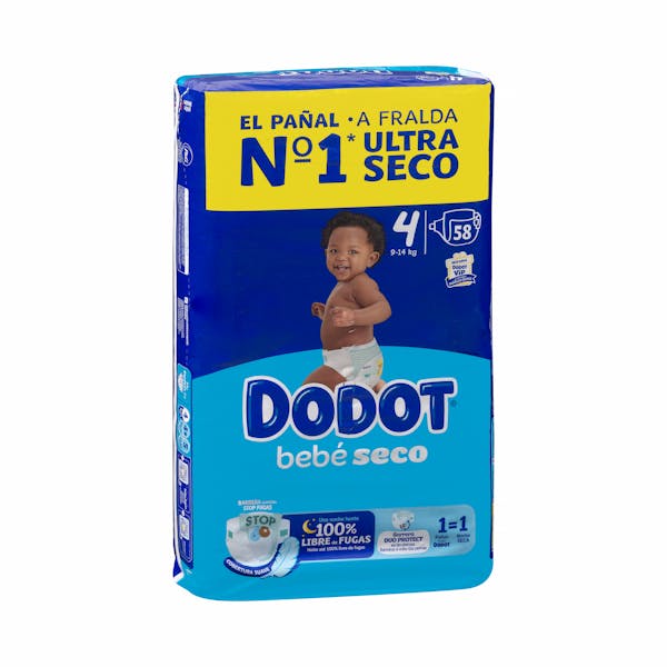 Pañales bebé talla 4 Dodot de 9-14 kg