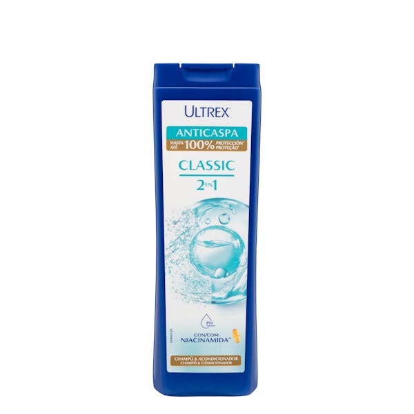 Champú y acondicionador anticaspa Classic 2 en 1 Ultrex todo tipo de cabello