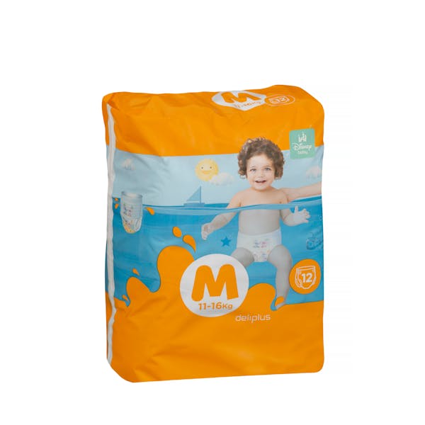 Pañal bañador desechable talla M Deliplus de 11-16 kg