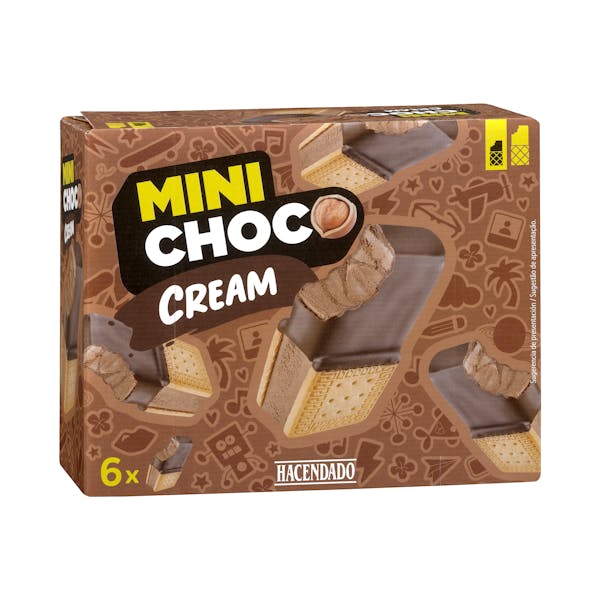Mini helado sándwich choco cream Hacendado