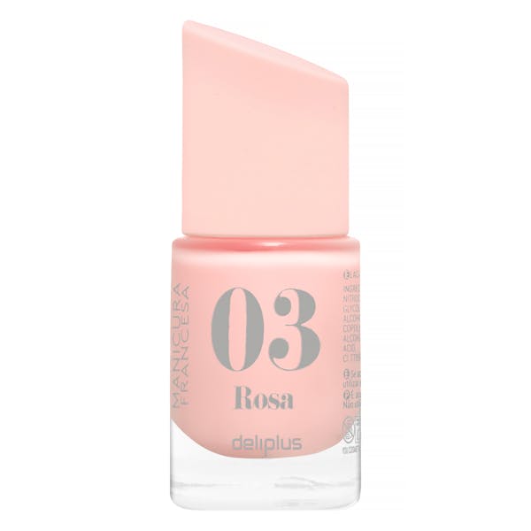 Laca de uñas manicura francesa Deliplus 03 rosa