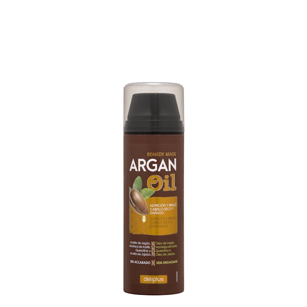 Mascarilla sin aclarado Argan Oil Deliplus cabello seco y dañado