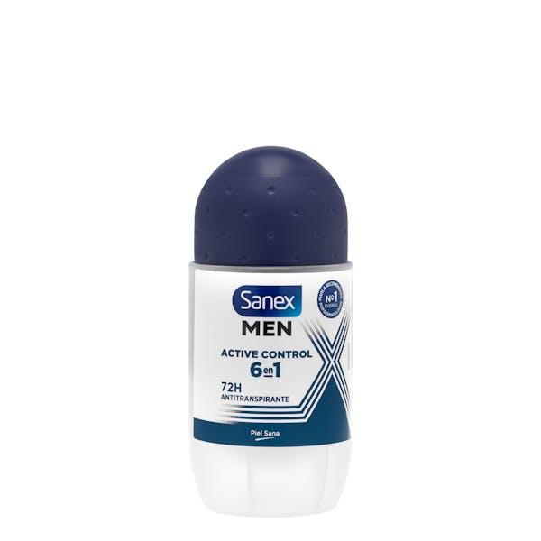 Desodorante roll-on Active control Sanex men antitranspirante