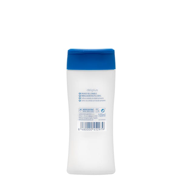 Envase rellenable Deliplus tamaño viaje