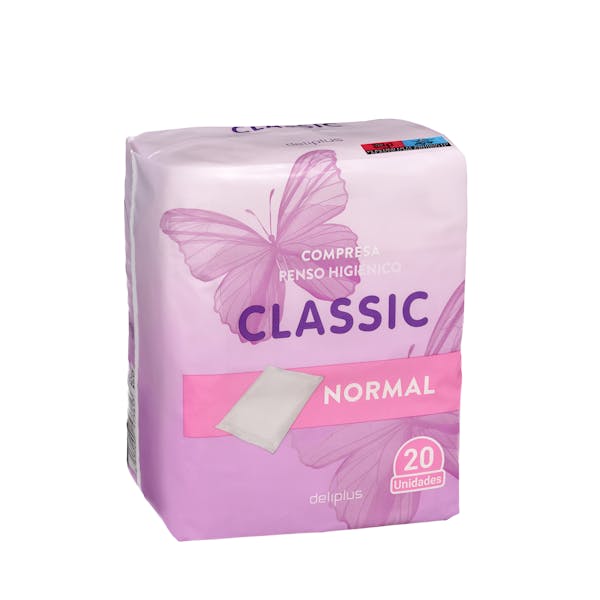 Compresa classic normal Deliplus sin alas