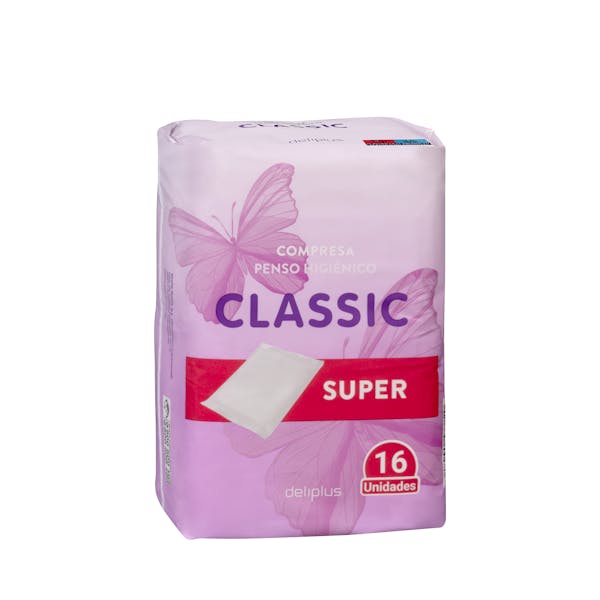 Compresa classic super Deliplus sin alas