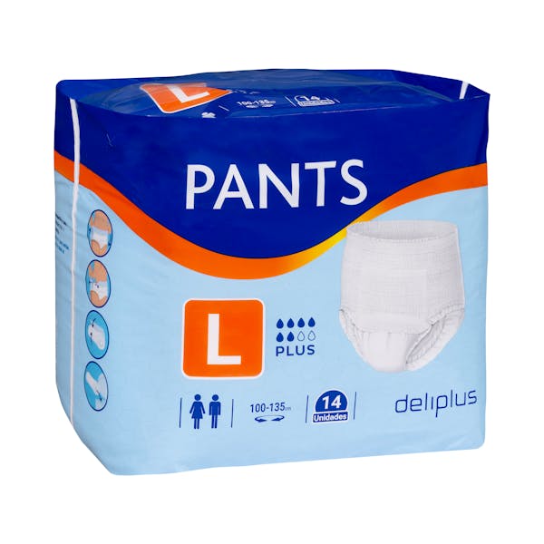 Pañal adulto braguita Deliplus Pants Plus talla L
