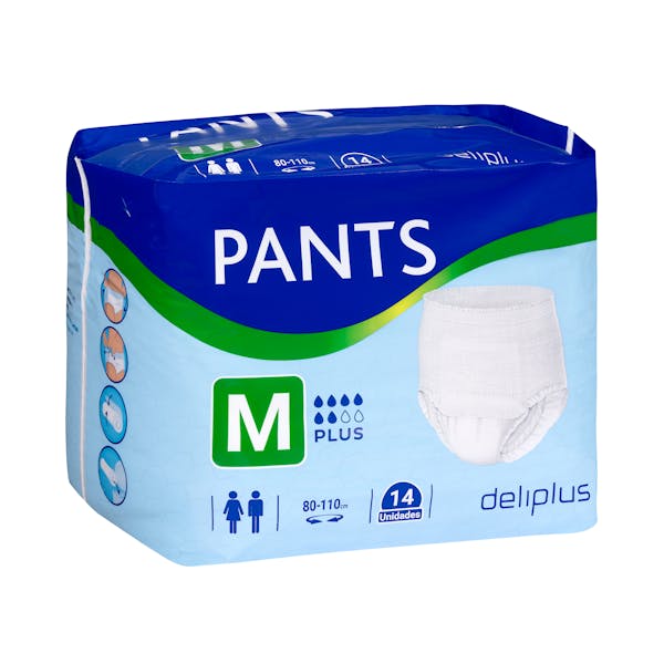 Pañal adulto braguita Deliplus Pants plus talla M