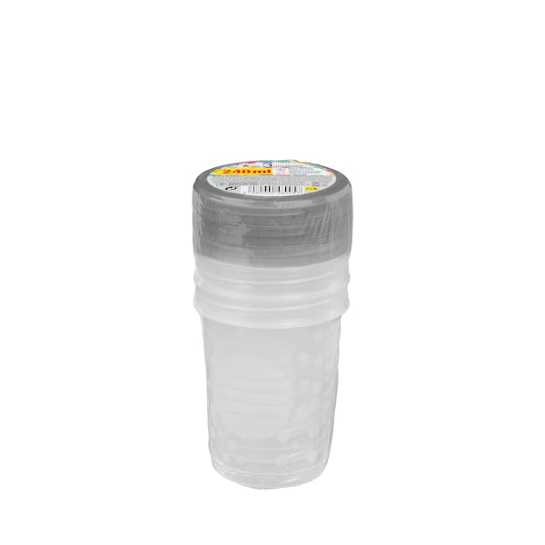 Recipiente de plástico redondo 240 ml Bosque Verde