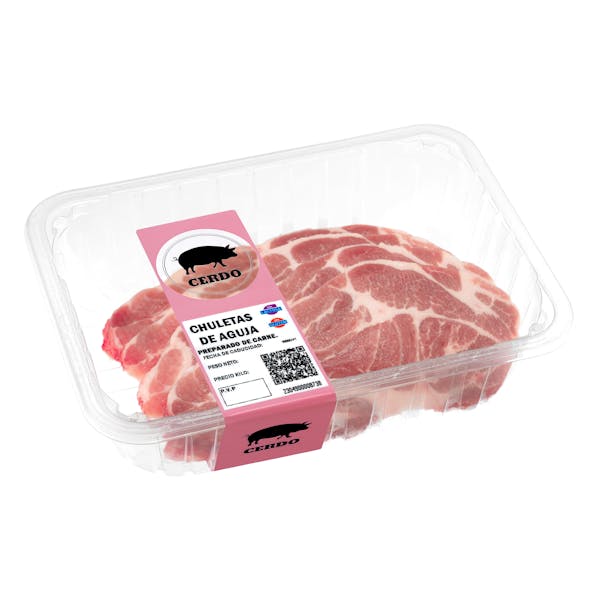 Chuletas aguja de cerdo