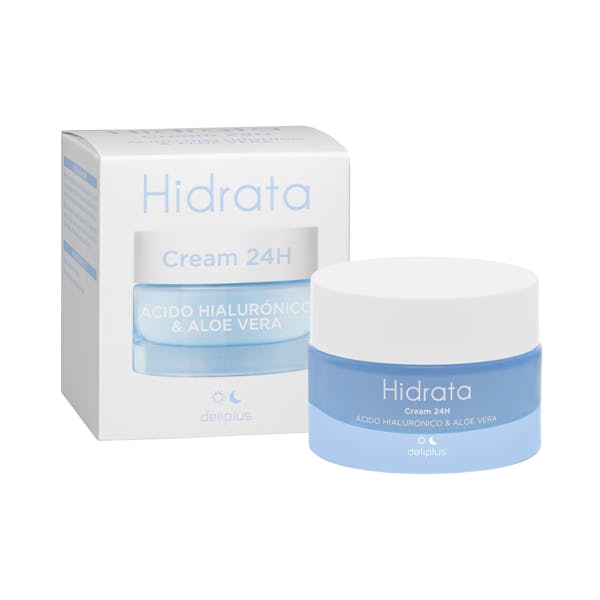 Crema facial Hidrata Deliplus ácido hialurónico y aloe vera