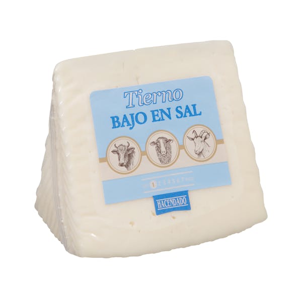 Queso tierno bajo en sal mezcla Hacendado