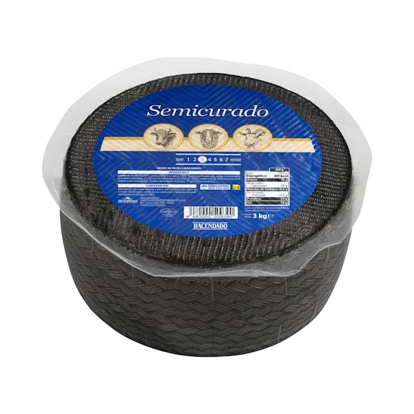 Queso mezcla semicurado Hacendado