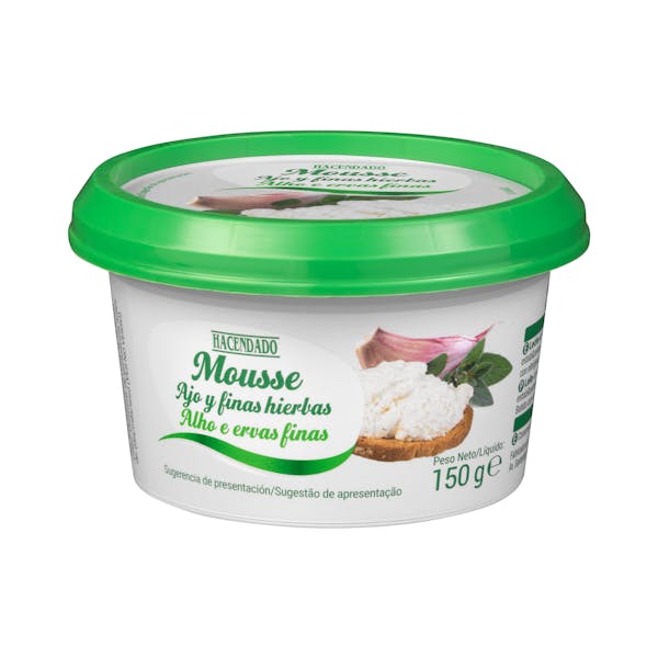 Mousse de queso de vaca con ajo y finas hierbas Hacendado