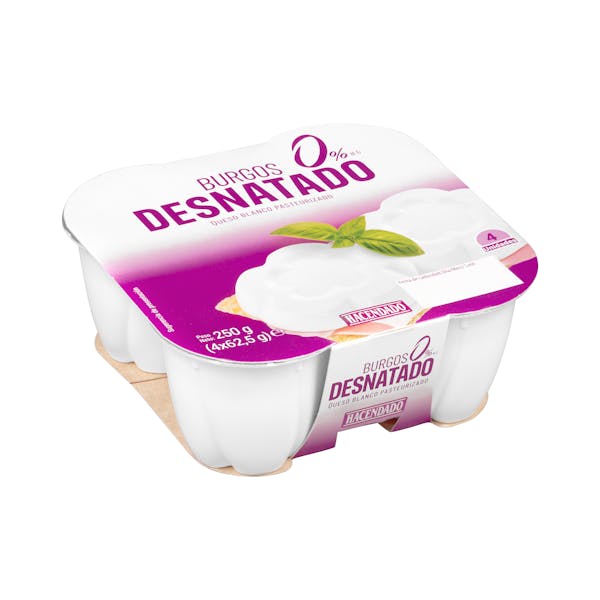 Queso fresco Burgos desnatado 0% MG Hacendado