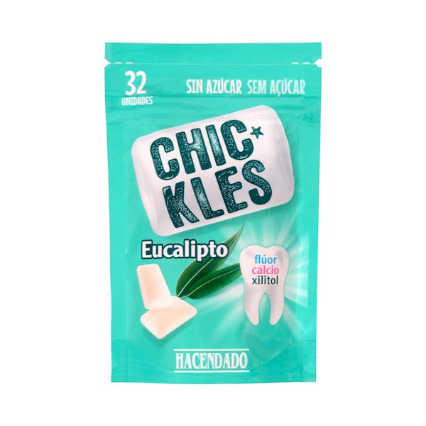 Chicles gragea eucalipto sin azúcar Hacendado
