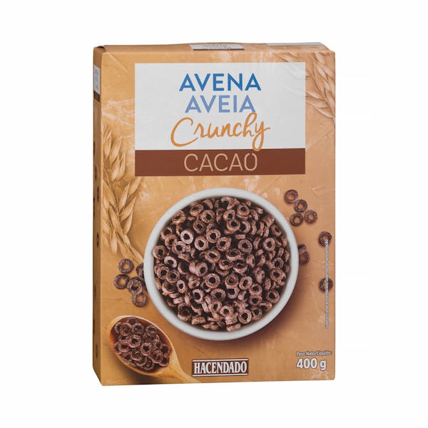 Cereales avena Crunchy Hacendado de cacao