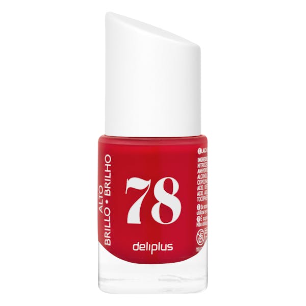 Laca de uñas alto brillo Deliplus 78 rojo