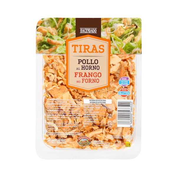 Tiras de pechuga pollo al horno Hacendado