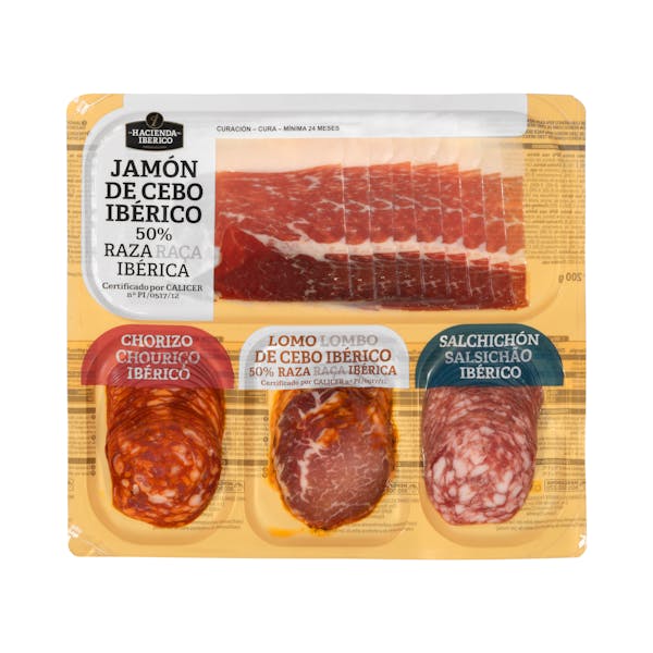 Surtido de ibéricos La Hacienda del ibérico lonchas