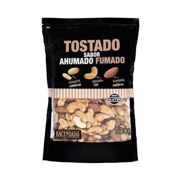 Cocktail frutos secos tostados Hacendado sabor ahumado