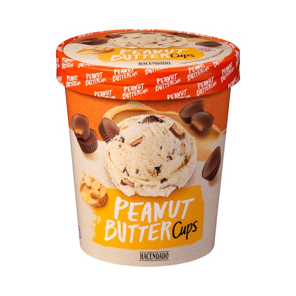 Helado peanut butter cups Hacendado mantequilla de cacahuete con trocitos de tartaletas
