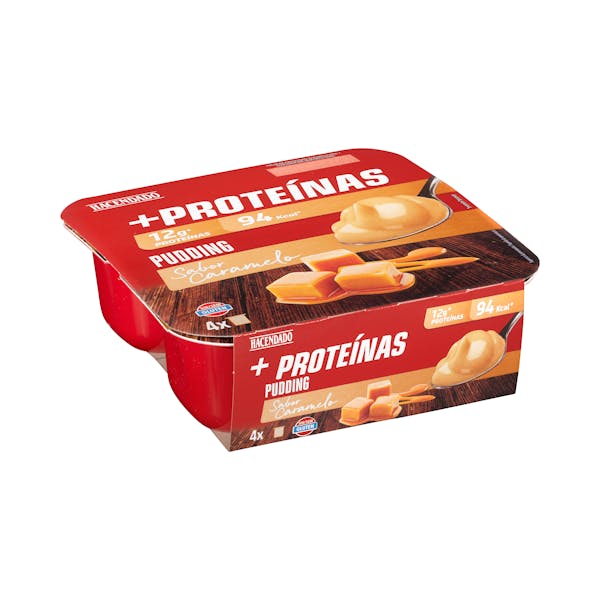 Pudding sabor caramelo +Proteínas Hacendado 12 g proteínas