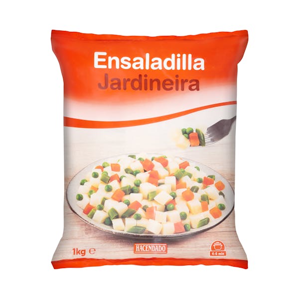 Ensaladilla Hacendado ultracongelada