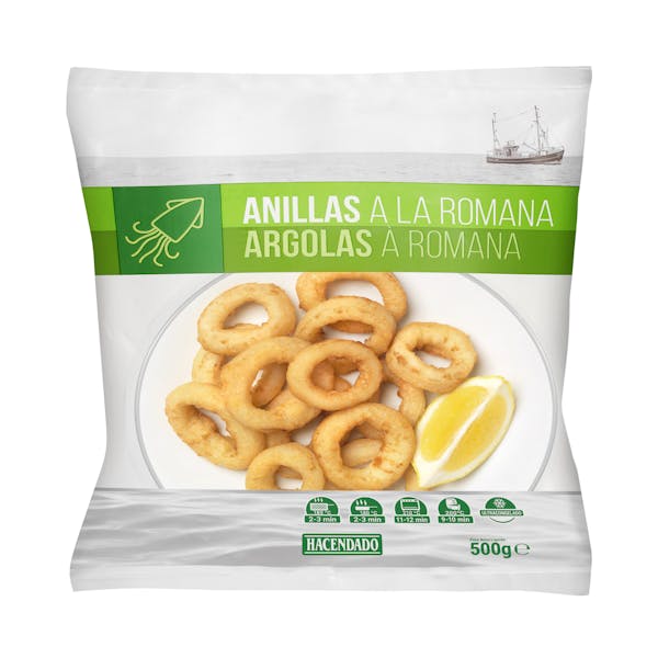 Anillas de pota a la romana Hacendado ultracongeladas