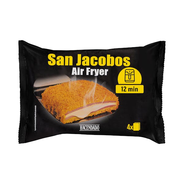San Jacobos empanados de york y queso Hacendado ultracongelados