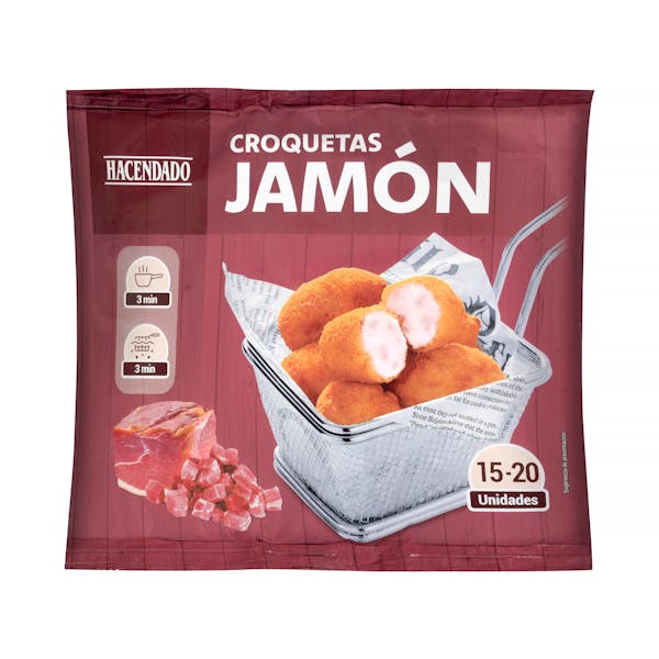 Croquetas de jamón Hacendado ultracongeladas