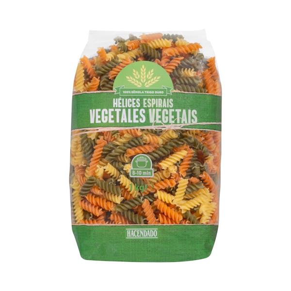 Hélices con vegetales Hacendado