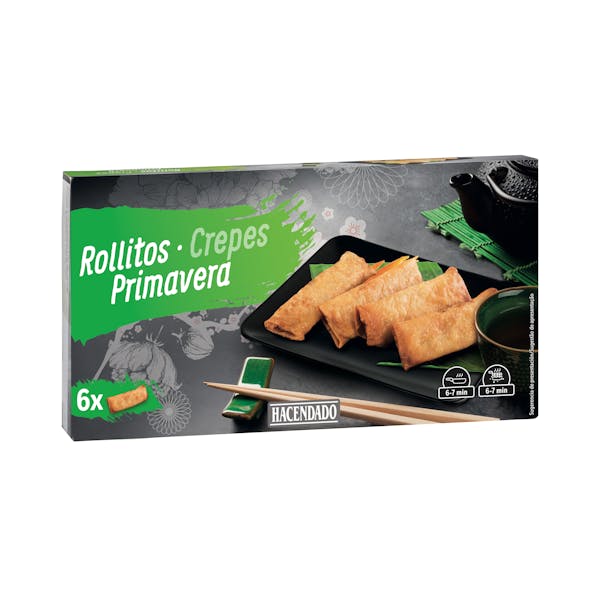 Rollitos primavera Hacendado ultracongelados