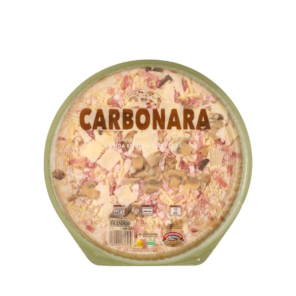 Pizza carbonara Hacendado