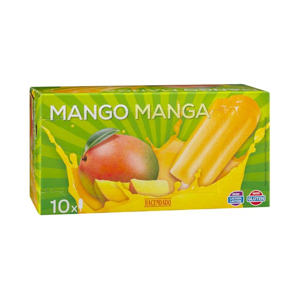 Helado hielo sorbete con mango Hacendado
