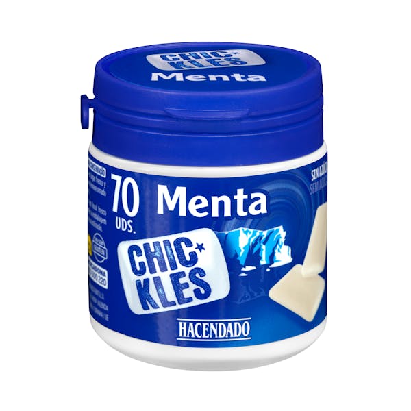 Chicles gragea menta fuerte sin azúcar Hacendado