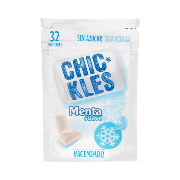 Chicles gragea menta suave sin azúcar Hacendado