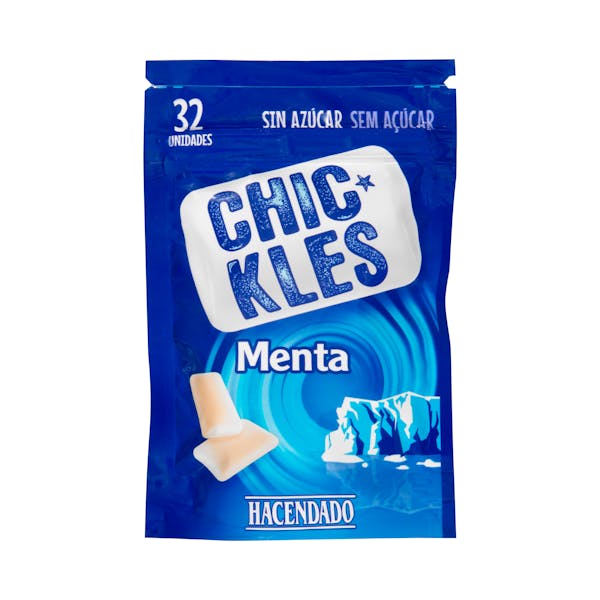 Chicles gragea menta fuerte sin azúcar Hacendado