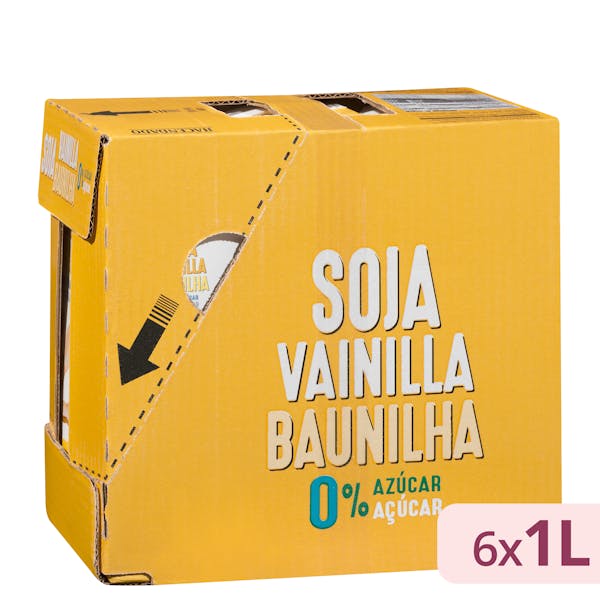 Bebida de soja sabor vainilla Hacendado 0% azúcar