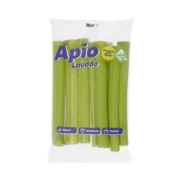 Apio cortado lavado