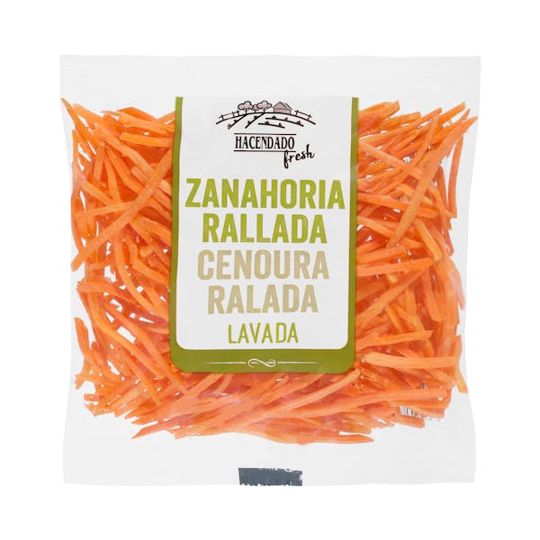 Zanahoria rallada lavada