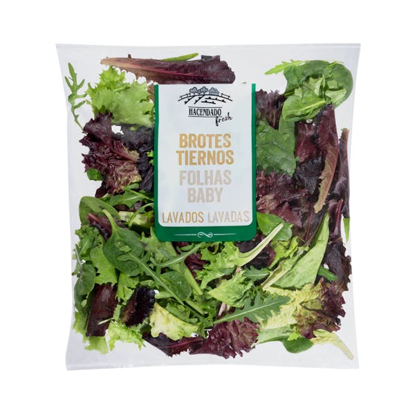 Ensalada mezcla brotes tiernos lavada