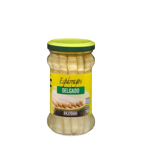 Espárragos blancos delgados Hacendado cortos