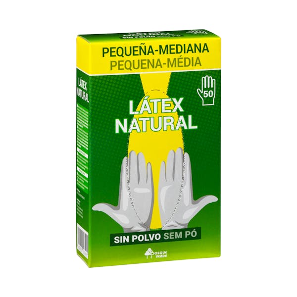 Guantes de látex Bosque Verde talla pequeña-mediana