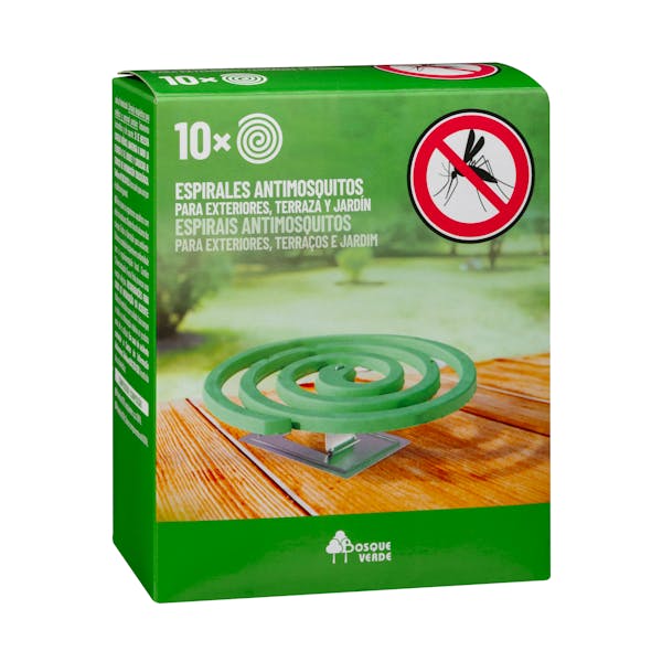 Espirales antimosquitos Bosque Verde para exteriores