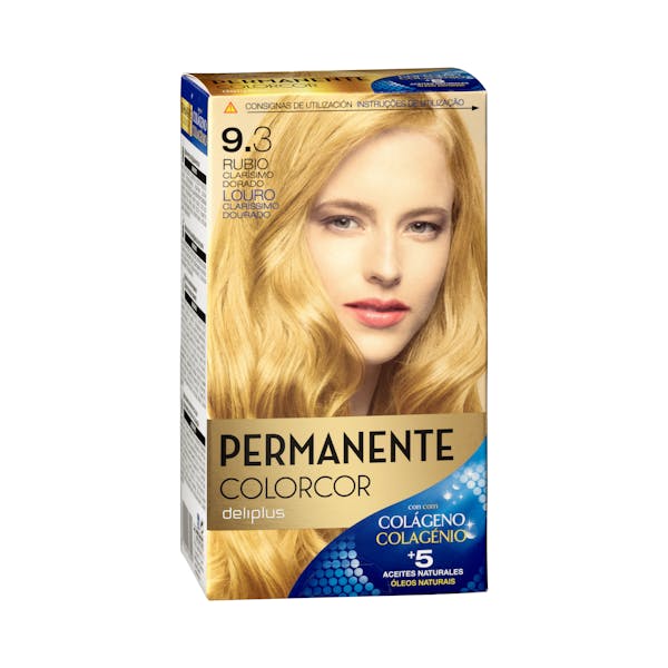 Coloración permanente 9.3 rubio clarísimo dorado Colorcor
