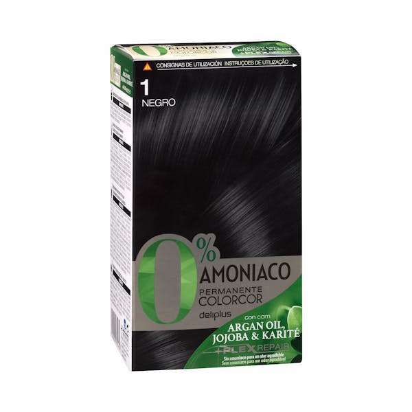 Coloración permanente 0% amoníaco 1 negro Colorcor
